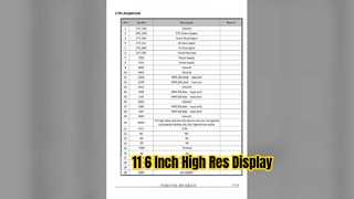 Modul Layar TFT IPS 11 6 Inci Antarmuka MIPI 140x1920