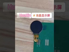 0.95 inci bulat Tft Lcd Tampilan 128 * 128 Resolusi,1000c/d sinar matahari dibaca 4SPI antarmuka