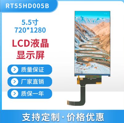 5.5 Inch TFT LCD Display with 720(RGB)x1280 Resolution IPS Free View Angle and 400cd/m2 Brightness