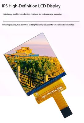 1.54 Inch IPS TFT Display with 240x240 Resolution RGB Interface and 500nit Brightness