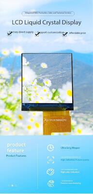 1.3 Inch High Brightness 800nits IPS TFT LCD Screen with 128(RGB)x128 Resolution and MCU Interface