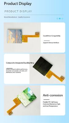 1.3 Inch High Brightness 800nits IPS TFT LCD Screen with 128(RGB)x128 Resolution and MCU Interface