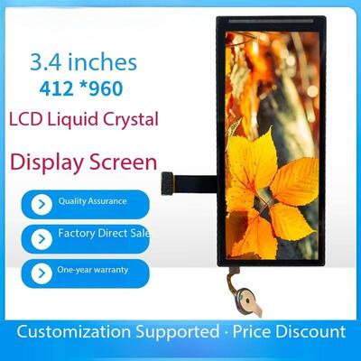 3.4 Inch 412(RGB)x960 Resolution MIPI 2L Interface TFT Color Display IPS TFT LCD Screen for Medical Equipment