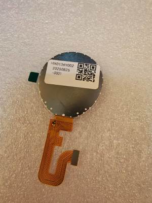 1.36 Inch Round TFT Display 360X360 Resolution QSPI Interface Driving IC GC9C01 400C/D Brightness