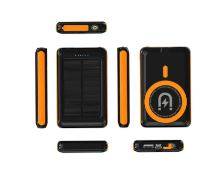 5000 mAh bank daya magnetik 5W nirkabel cepat mengisi daya bank daya surya magnetik nirkabel power bank grosir