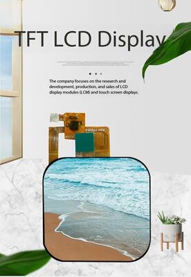 Layar IPS TFT 1,83 Inci dengan Resolusi 240x284 dan Kecerahan 400nit Layar LCD TFT