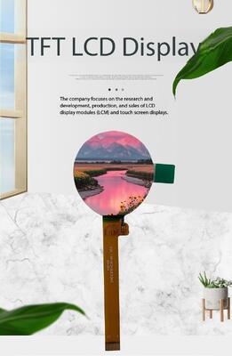 Layar TFT IPS Kecerahan Tinggi 1,26 Inci dengan Resolusi 240(RGB)x240 600nits SPI 4Lane antarmuka NV3006A IC Semua tampilan layar AI 3LED