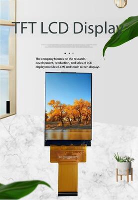 Layar TFT IPS Kecerahan Tinggi 2,35 Inci dengan Resolusi 320(RGB)x480 dan antarmuka RGB 700nit ST7701S IC 5LEDS Pengujian Instrumen Semua Tampilan