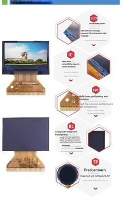 Layar Warna IPS TFT 0,96 Inci dengan Resolusi 128(RGB)x64 dan Kecerahan 150nits Antarmuka SPI 4W
