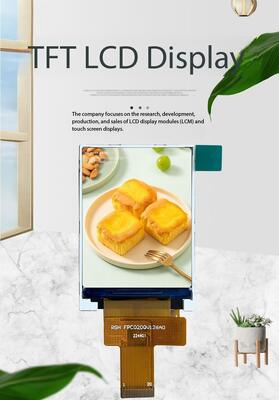 Layar TFT IPS 2.0 Inci dengan Resolusi 240(RGB)x320 ST7789V IC 320nits Antarmuka RGB 8bit Semua Tampilan Layar Peralatan Medis